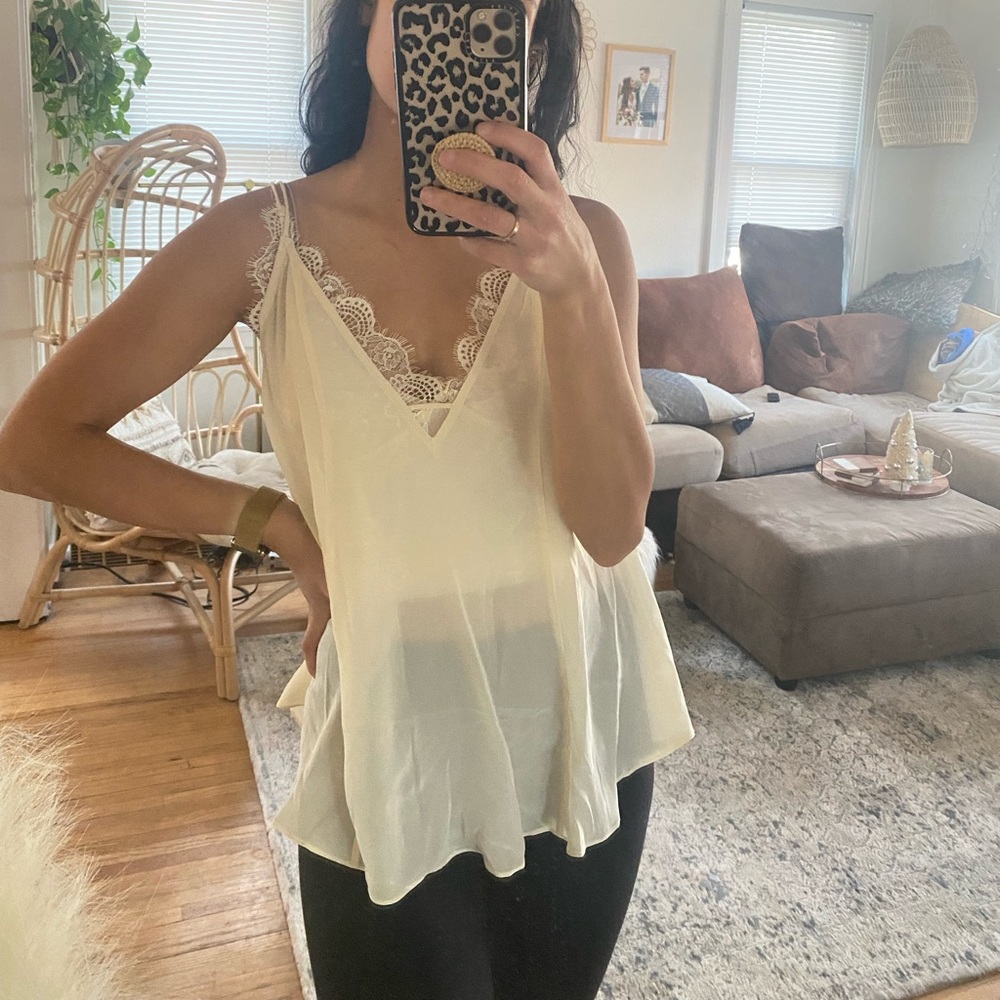 Free People Lace Shirt
